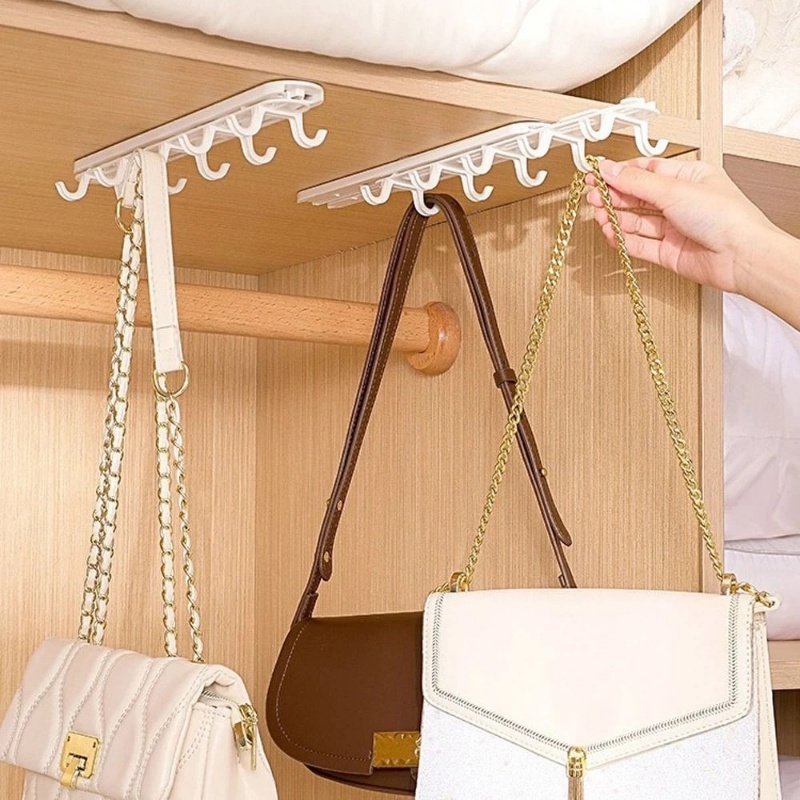 Giá Đỡ Cốc / Nón Hai Mặt Hình Chữ U Dán Tường Siêu Dính Tiết Kiệm Không Gian