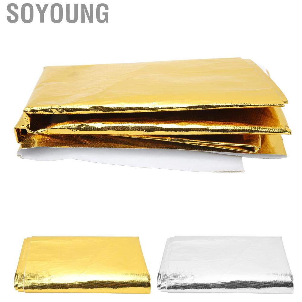Soyoung Thermal Insulation Adhesive Tape  Easy To Remove Excellent Reflection Lightweight Heat Shield Wrap Wide Applicability Stable for Seat Bottom