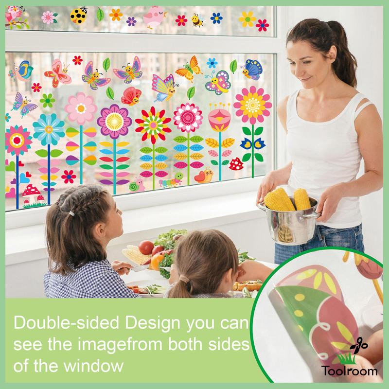 Bộ 9 Miếng Dán Tường Trang Trí Cửa Sổ Tái Sử Dụng Được Cho Tiệc Tùng