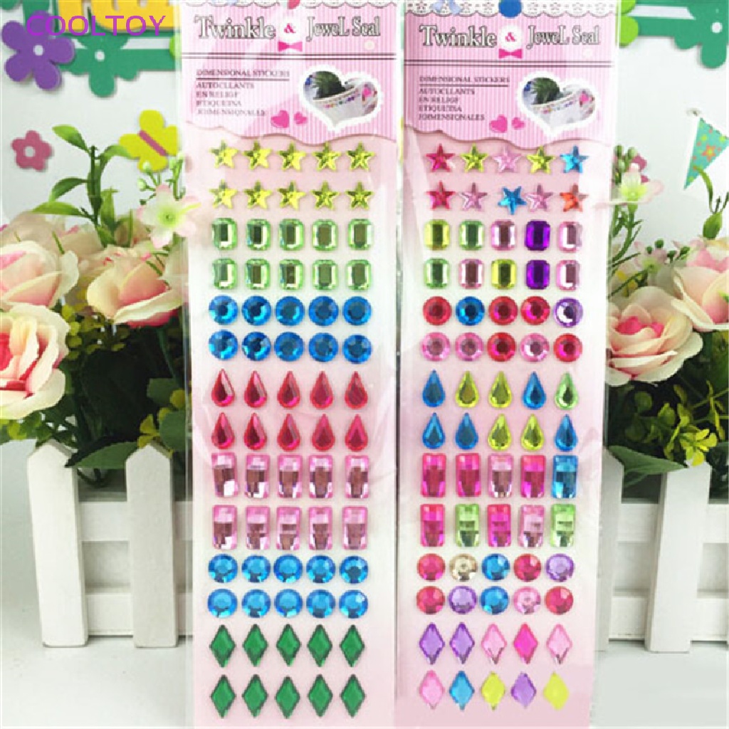 Cooltoy Dải Đá Kim Cương Pha Lê Lấp Lánh Tự Dính Trang Sức Bán Chạy