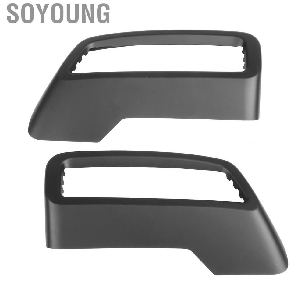 Soyoung Black Exhaust Cover Trims Car Exterior Pipe Mufflers fit for Peugeot 3008 4008 5008 2017‑2022