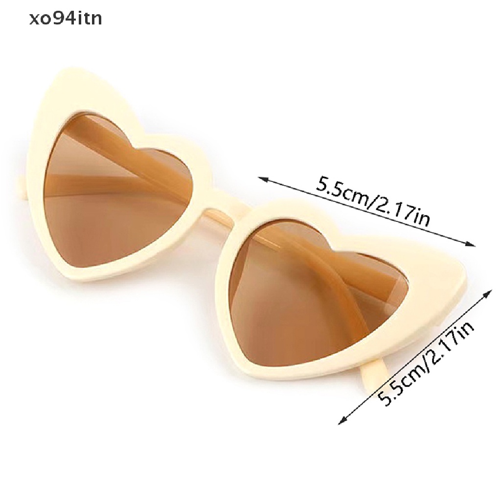 Kính Mát Hình Trái Tim Hoạt Hình Chống Tia UV400 Dành Cho Bé