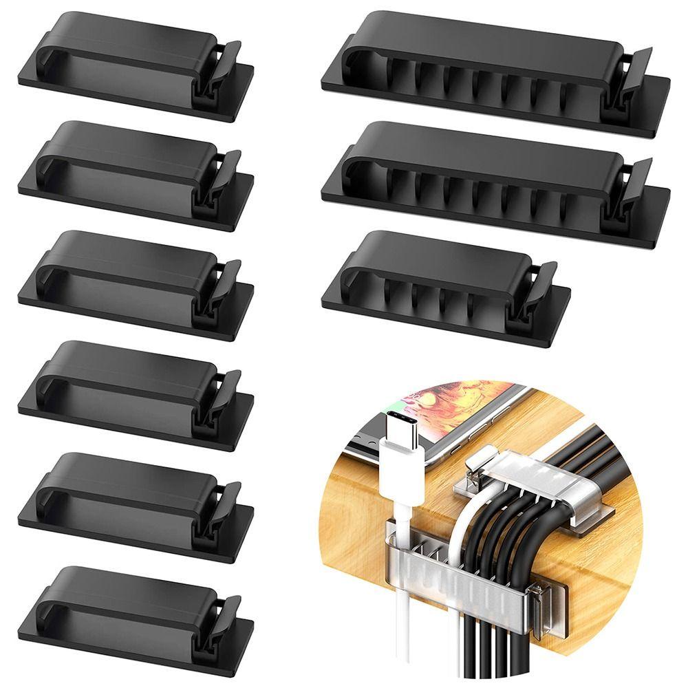 Kẹp Giữ Dây Cáp Bằng Silicone Tự Dính Linh Hoạt Tiện Dụng