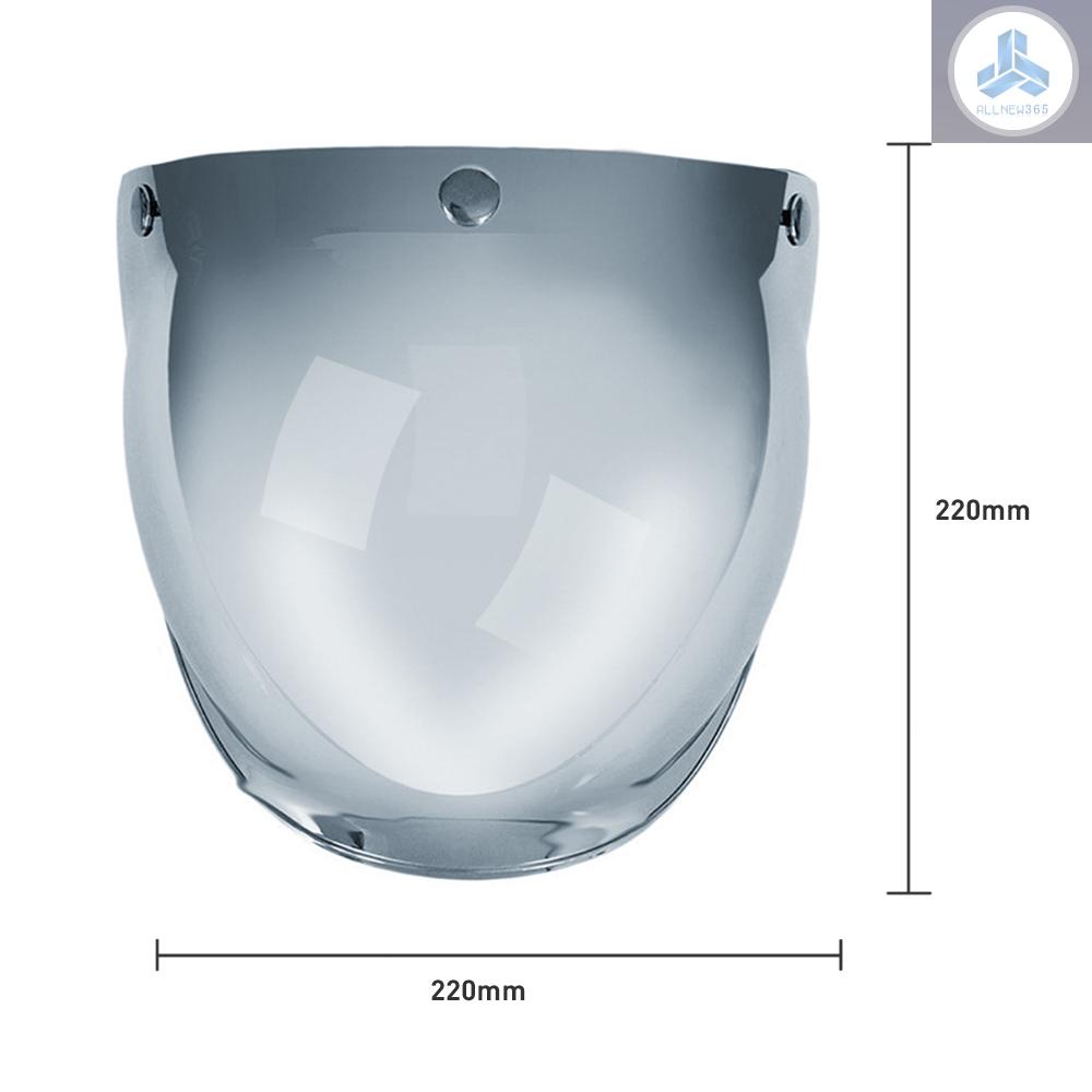 3-Snap Bubble Wind Shield Visor For Biltwell Gringo&Bonanza Motorcycle   Helmet