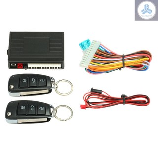 Universal Car Door Lock Keyless Entry with Trunk Release Button Remote Central Locking Kit for Audi Style