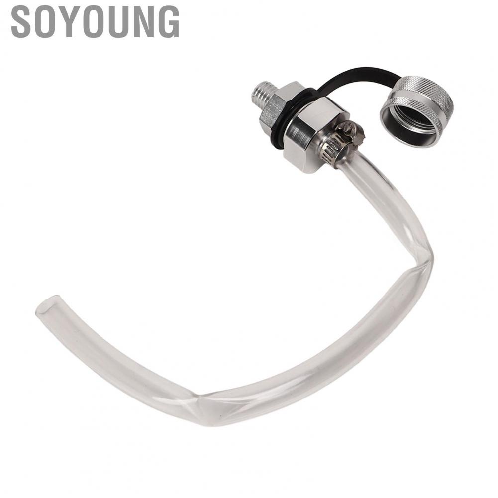 Soyoung M12‑1.75 Oil Drain Valve Fast Change Leak Proof Hose Attachment Universal for Car ABS And Metal