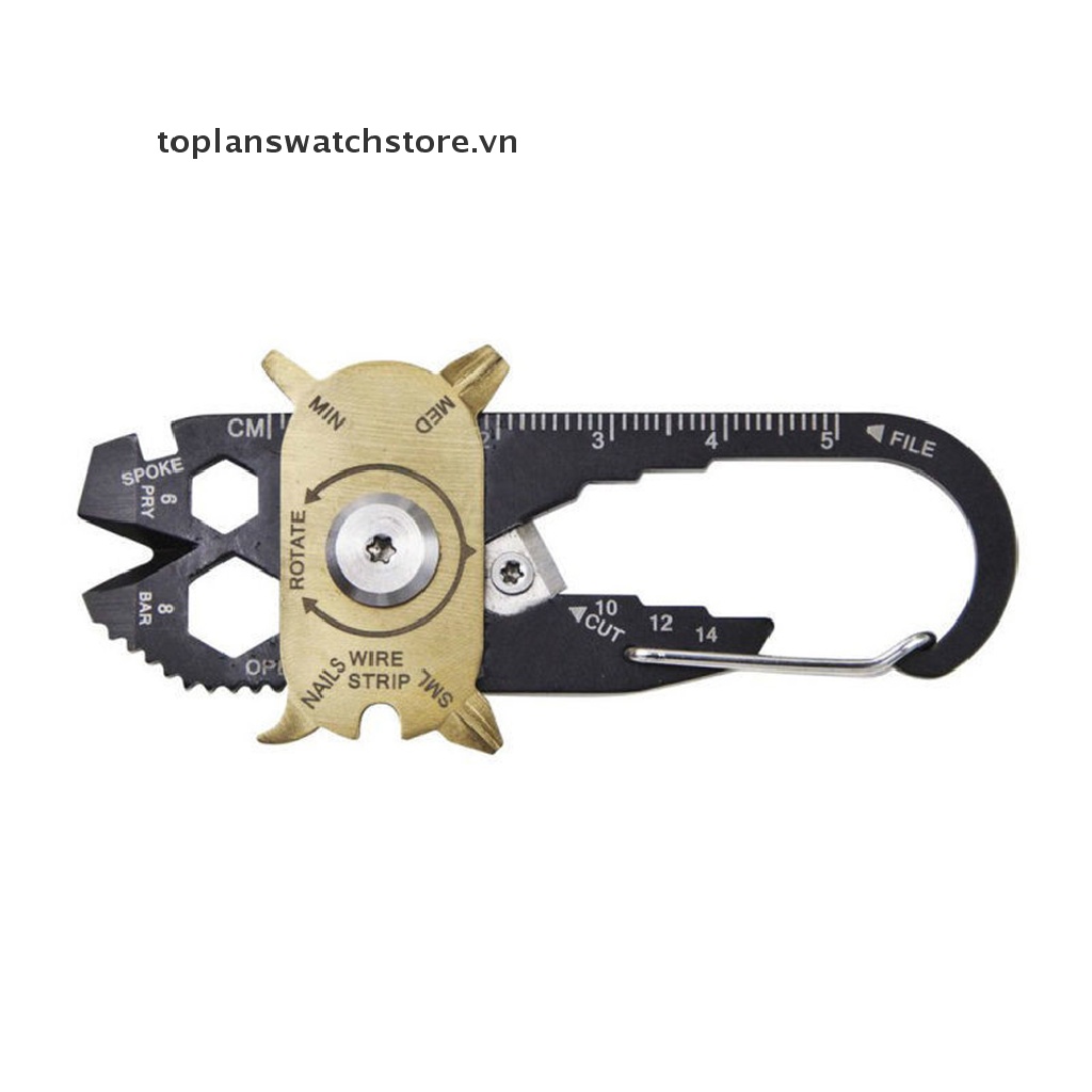 Móc Khóa Kiêm Dụng Cụ Mở Nắp Chai Đa Năng 20 Trong 1