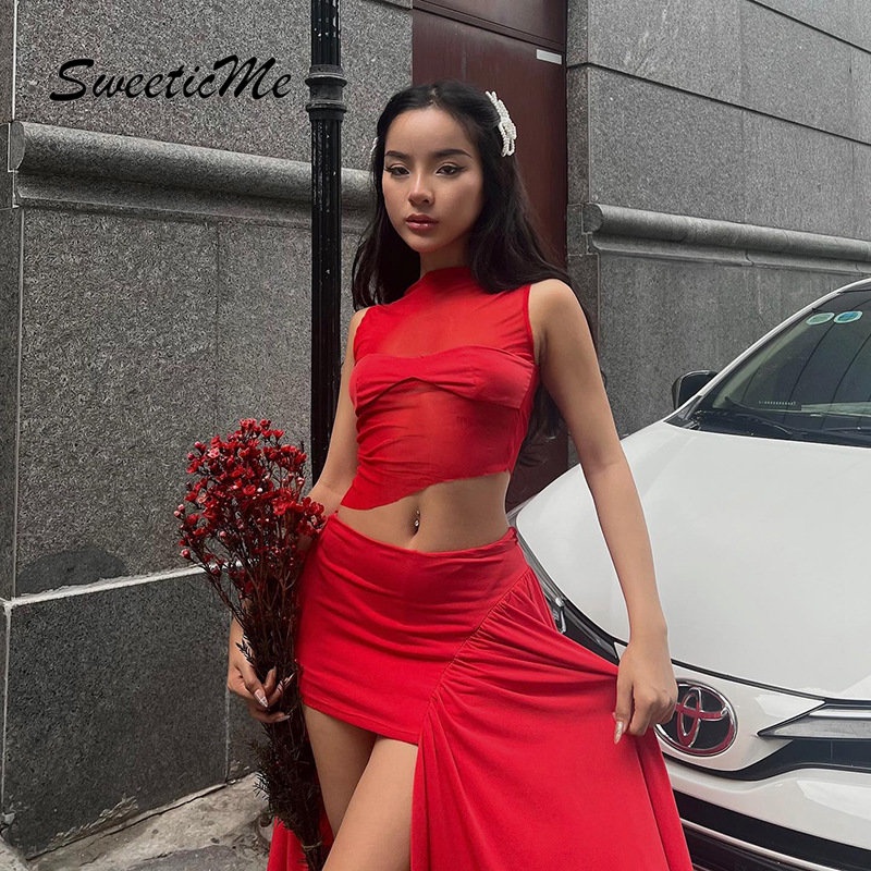 Áo Croptop Cổ Tròn Màu Trơn Dáng Ôm Thời Trang 2023 Cho Nữ