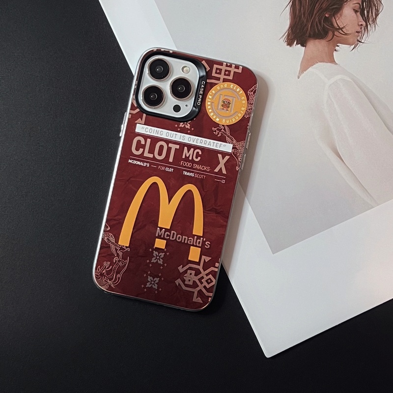 Ốp Điện Thoại Silicon Tpu Mềm Trong Suốt Họa Tiết Thời Trang Bảo Vệ Ống Kính Máy Ảnh Cho iphone 14 13 Pro Max 12 11