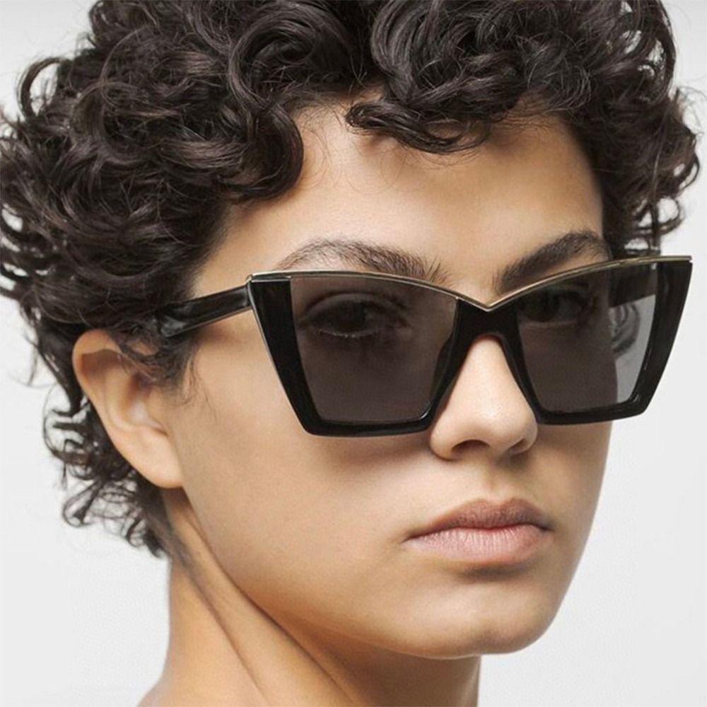 MAG Kính Mát Mắt Mèo Nữ Chống Tia UV400 Màu Đen