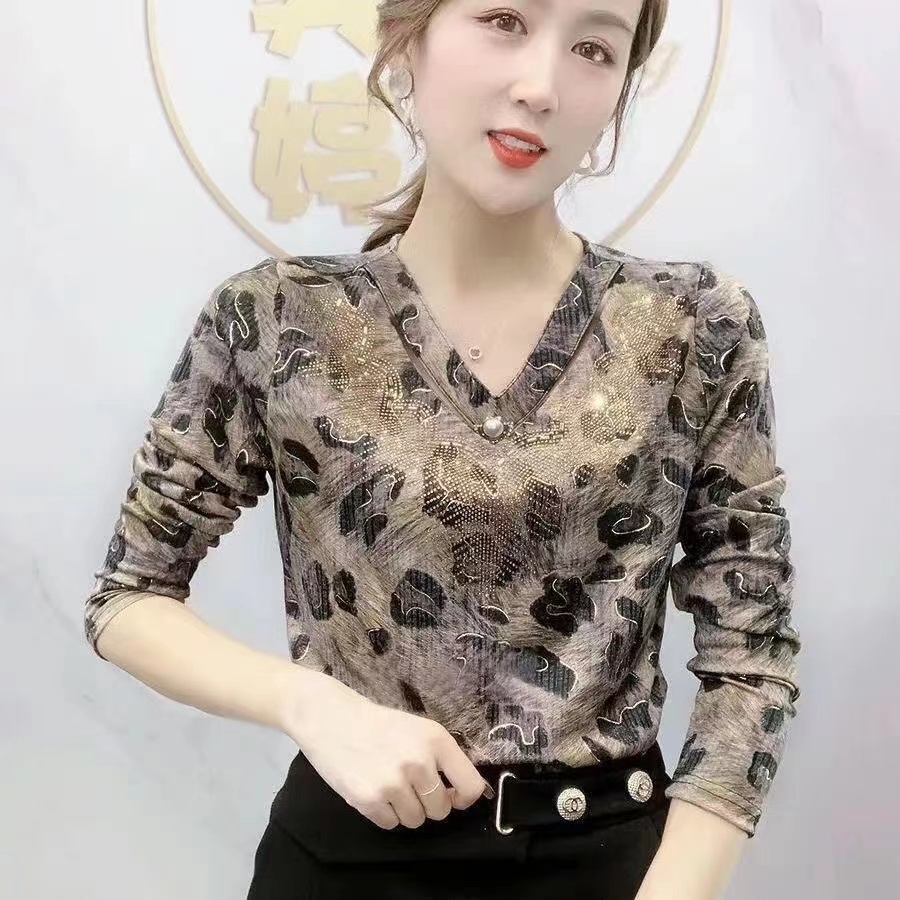 Áo Sơ Mi Tay Dài Plus Size Thời Trang Xuân Thu Cho Nữ Trung Niên