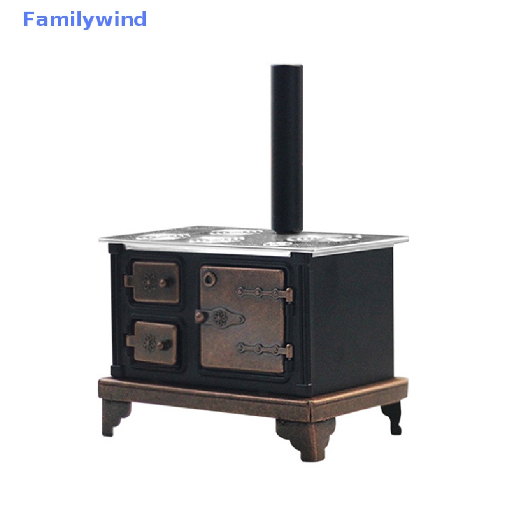 Mô Hình Bếp Lò Mini Tỉ Lệ 1: 12 Dùng Để Trang Trí Nhà Búp Bê