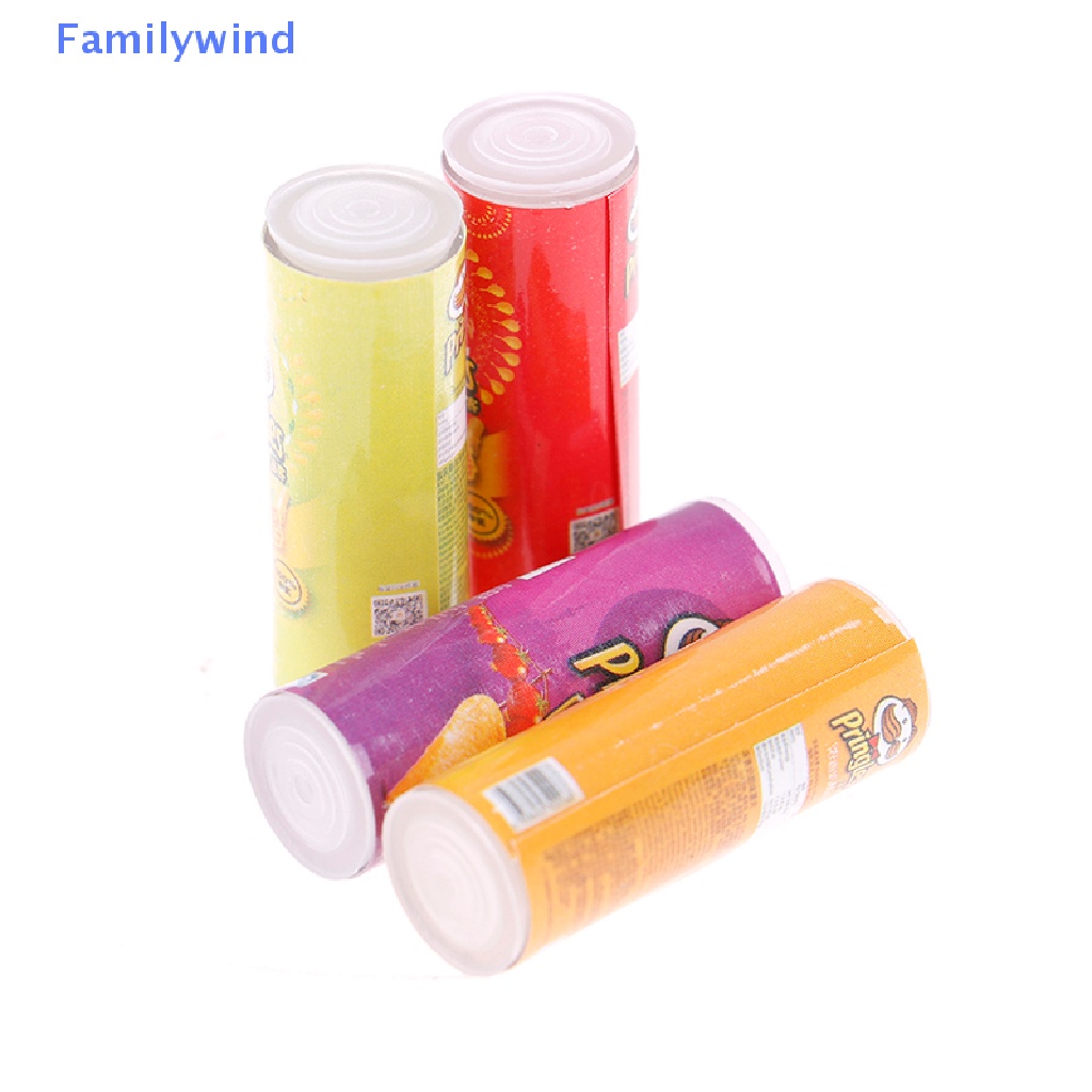 Set 4 Bình Đựng Khoai Tây Chiên Mini Tỉ Lệ 1: 12 Trang Trí Nhà Búp Bê