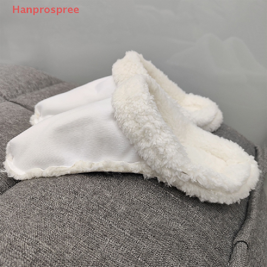Hanprospree > 1 Cặp Miếng Lót Giày Cotton Lót Lông Giữ Ấm Mùa Đông Có Thể Tháo Rời