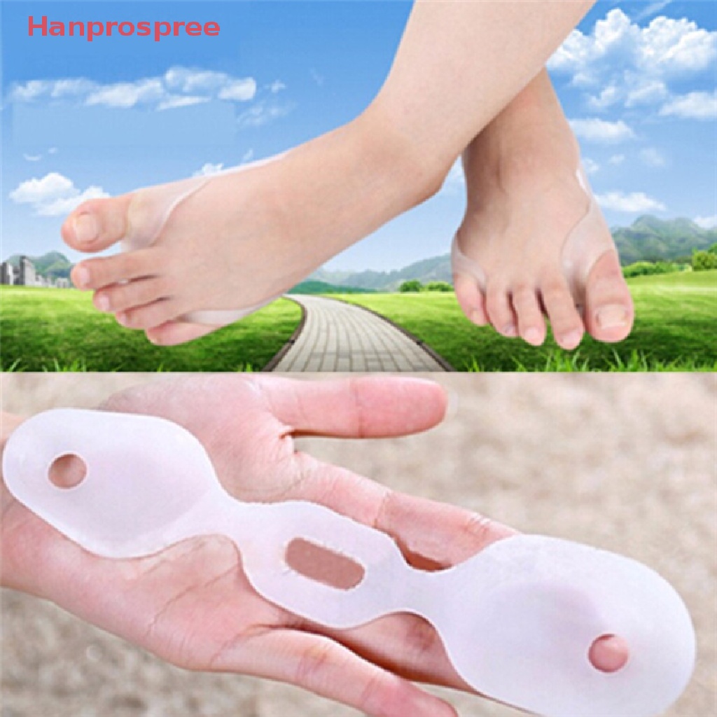 Dụng Cụ Tách Ngón Chân Mát Xa Bằng Silicon Gel Trong Suốt Hanprospree >