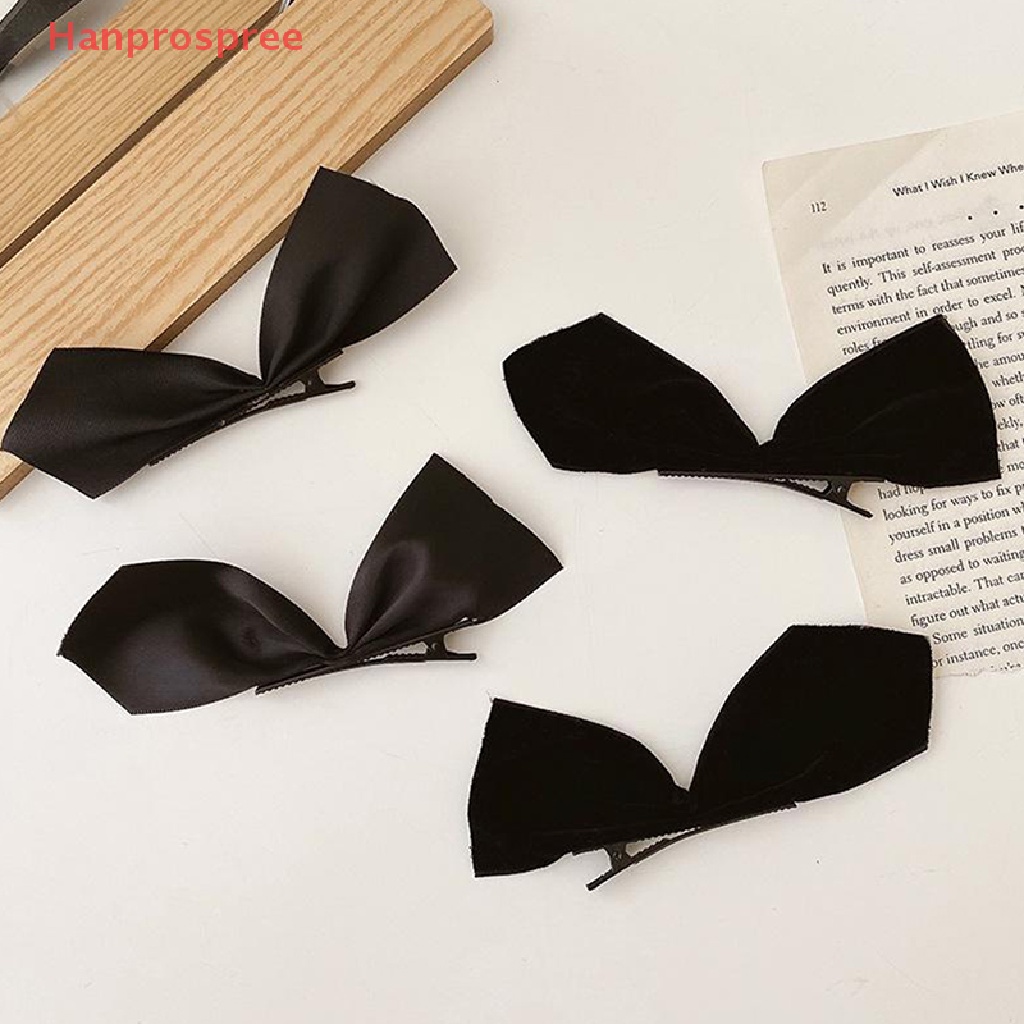 Bộ 2 Kẹp Tóc Màu Đen Kiểu Dáng Đáng Yêu Cho Bé Gái