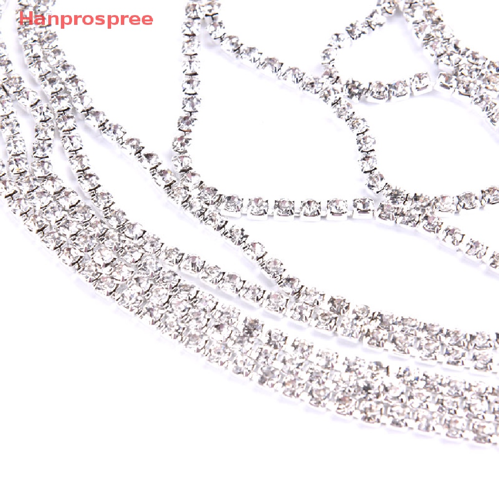 Dây Cài Tóc Dạng Lưới Nhiều Lớp Đính Đá Toàn Diện Cho Cô Dâu