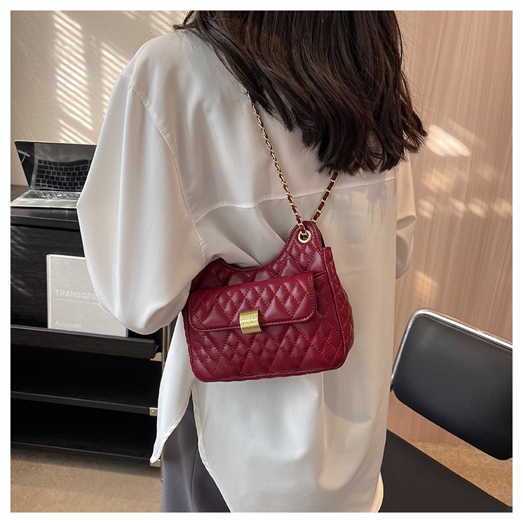 Túi Đeo Chéo Thêu Họa Tiết Hình Thoi Phong Cách Hàn Quốc Thời Trang Mùa Hè Mới 2023 Cho Nữ