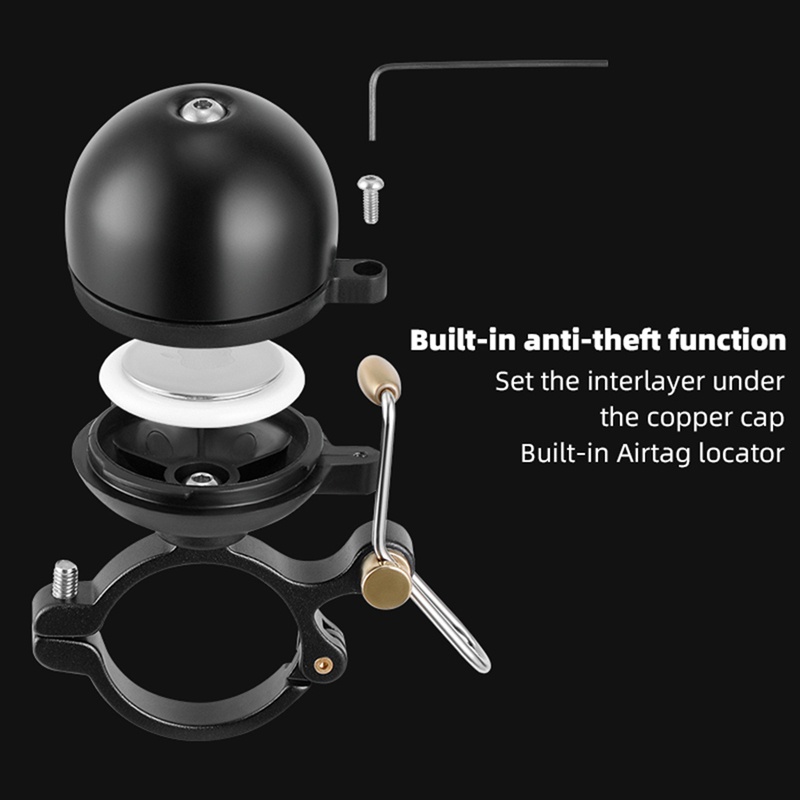 Chuông Gắn Tay Lái Xe Đạp Bằng Thép Phong Cách Retro