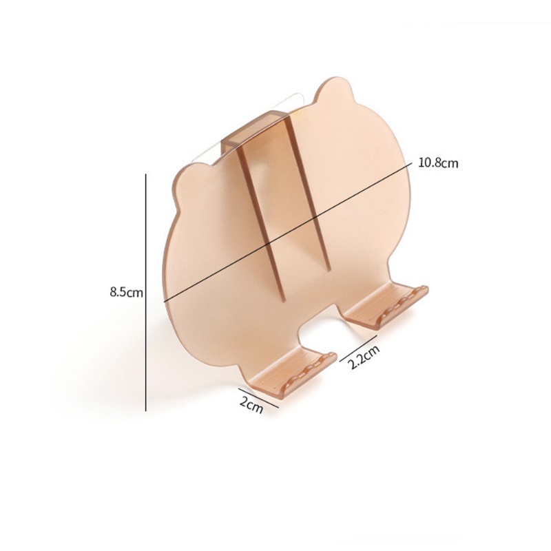 Giá Đỡ Điện Thoại Gắn Tường Không Cần Đục Lỗ Đa Năng Hình Gấu Dễ Thương Chất Lượng Cao