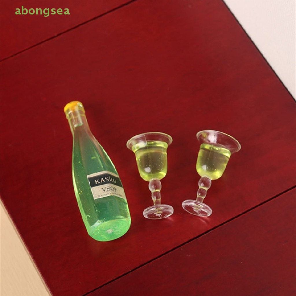 1 Bộ Ly Rượu Cocktail Trang Trí Nhà Búp Bê 1: 12