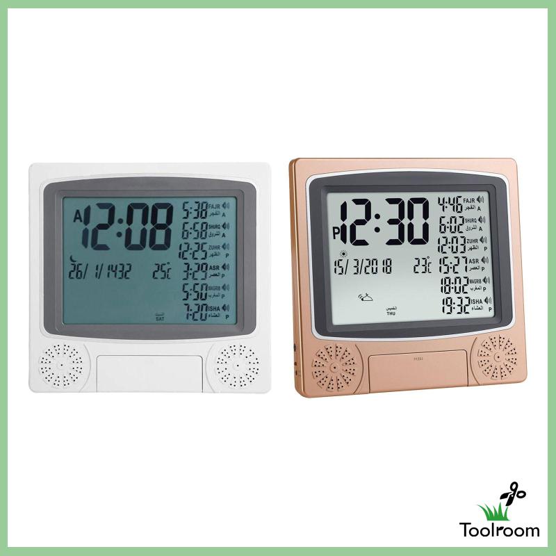 Đồng Hồ Báo Thức Azan Treo Tường Tiện Dụng Cho Gia Đình / Văn Phòng / Mosque