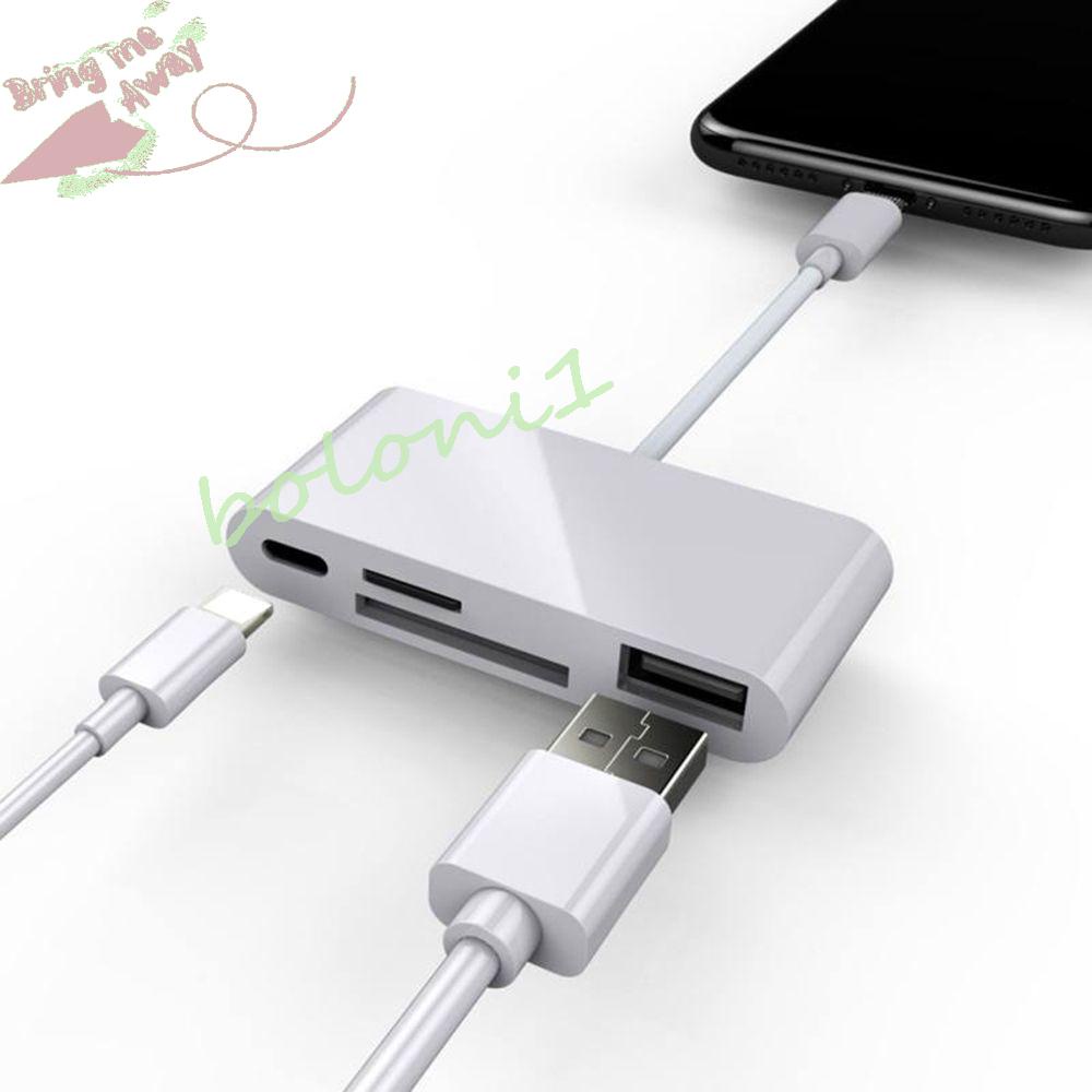 Đầu Chuyển Đổi OTG IOS Light-ning Sang SD TF USB Cho iPhone X XS MAX XR 6 7 8 iPad