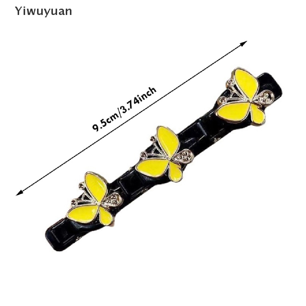 < Yiwuyuan > Kẹp Tóc Thắt Bím Đính Đá Lấp Lánh Phụ Kiện Tạo Kiểu Tóc Cho Nữ