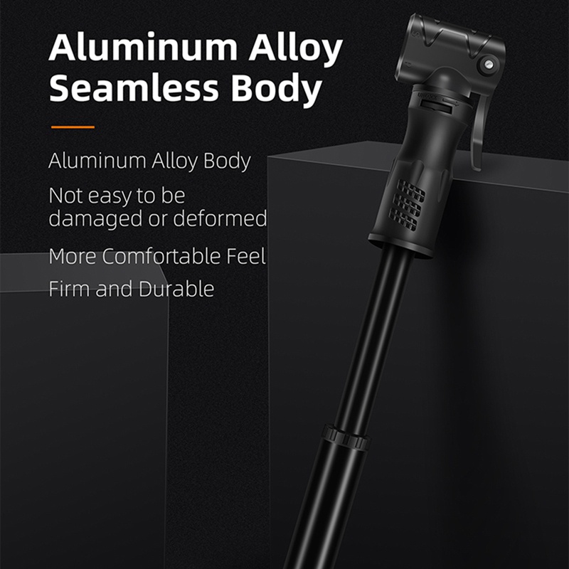 Bơm Xe Đạp Mini Cầm Tay 80-100Psi Chất Liệu Hợp Kim