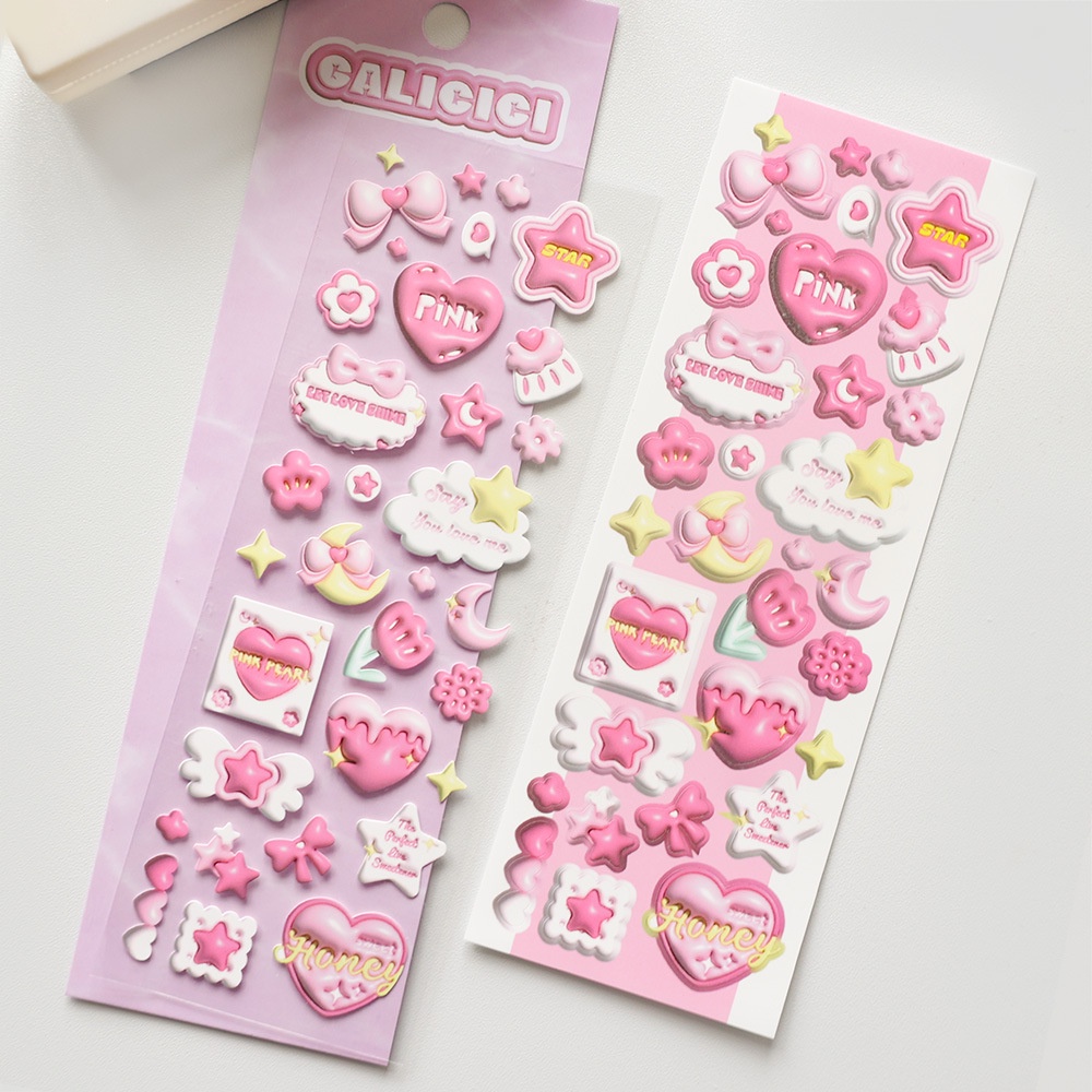 Sticker 3D Dán Trang Trí Điện Thoại Dễ Thương