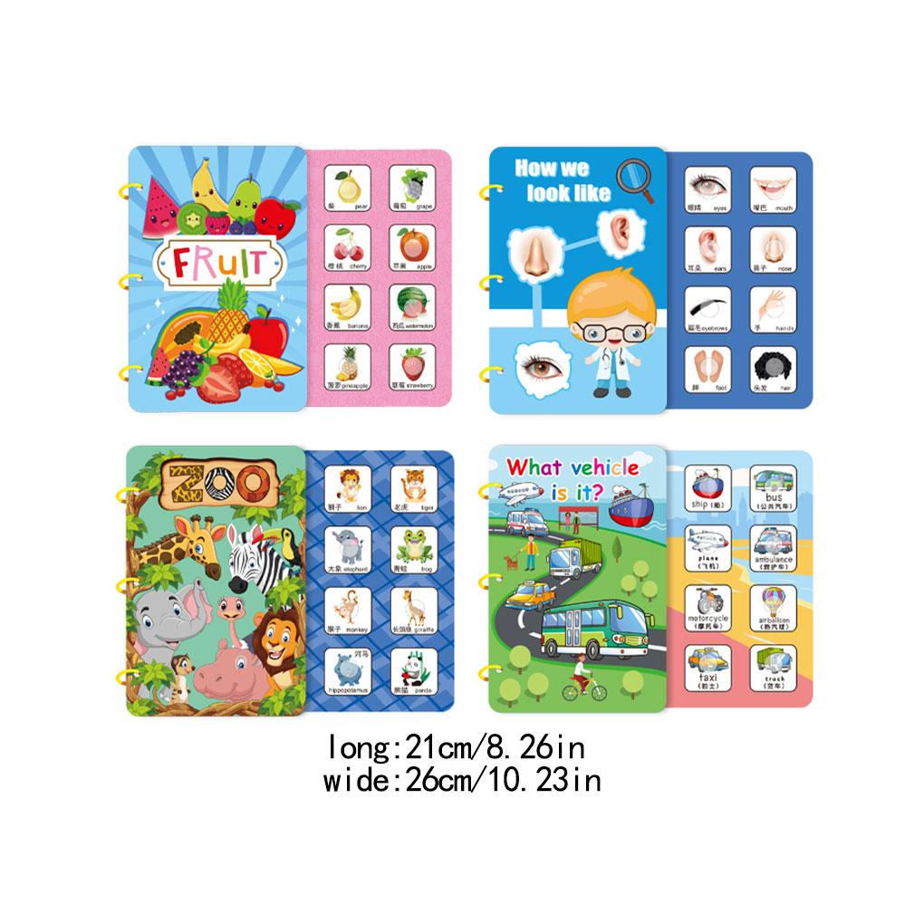 [Choo] Gói 4 Sách Bận Rộn Di Động Không Thấm Nước Có Thể Tái Sử Dụng Giáo Dục Sớm Cho Bé Tại Nhà