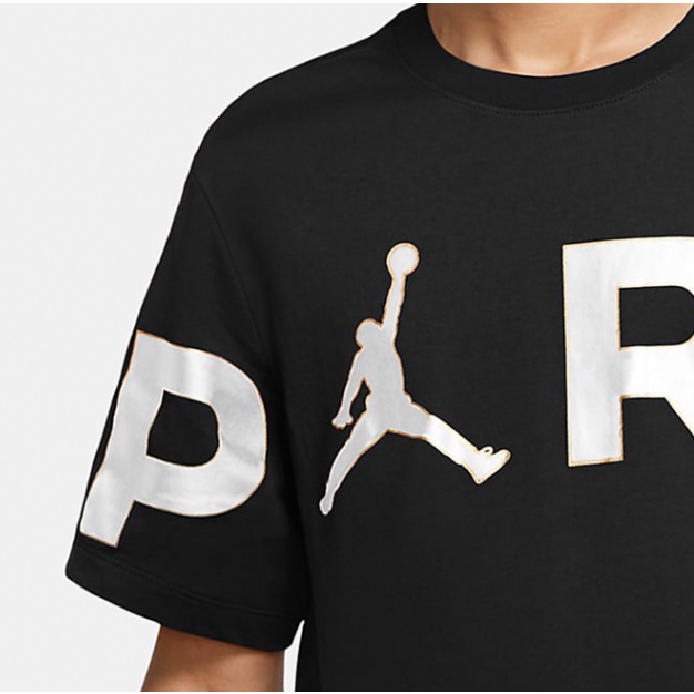 Áo Thun Thể Thao Nike 100% Air Jordan Paris Saint-Germain WORDMARK Cổ Tròn Ngắn Tay Thời Trang Nam Năng Động CK9786