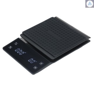 0.3g~3000g High Precision Digital Scale with Waterproof Surface Electronic Scale LED Display with Backlight Portable Kitchen Scale Baking Scale Coffee Scale