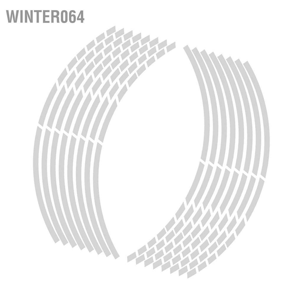 Bộ 16 Miếng Dán Phản Quang 18 Inch Dùng Trang Trí Vành Bánh Xe Hơi