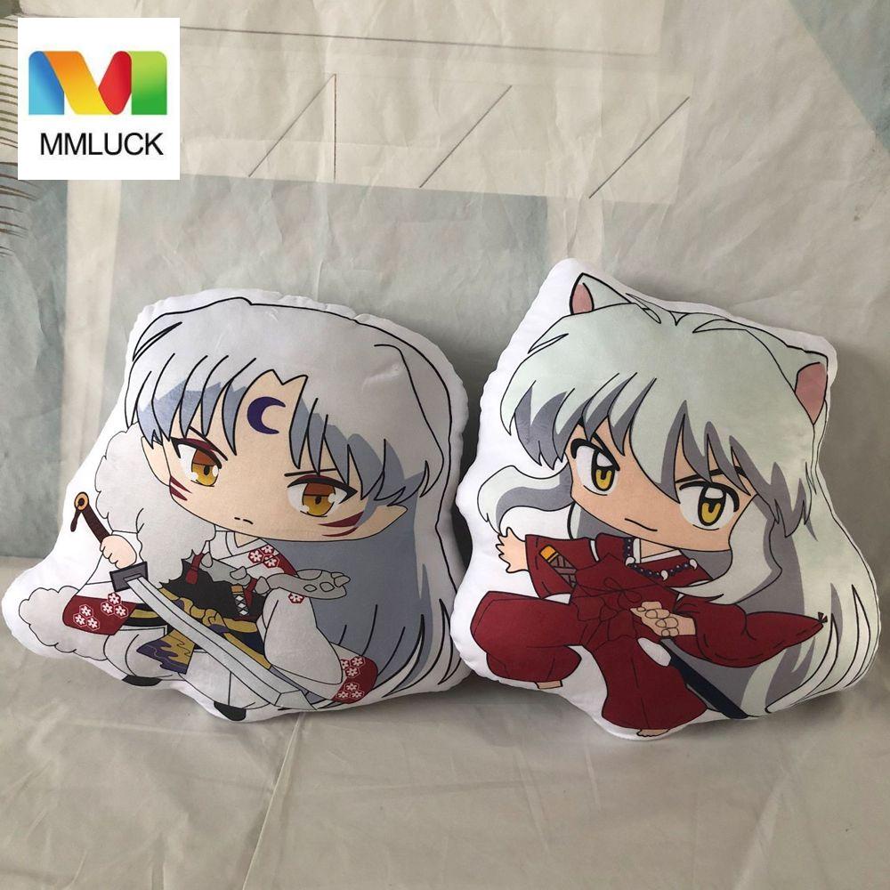 Đồ chơi gối nhồi bông MMULCK họa tiết nhân vật anime Inuyasha Sesshoumaru 10cm/ 40cm mềm mại đáng yêu làm quà tặng