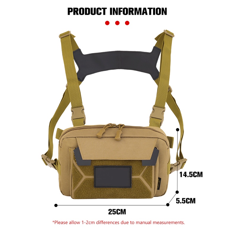 Túi Đeo Chéo Ngực LUC 800D Thời Trang Cá Tính Cho Nam