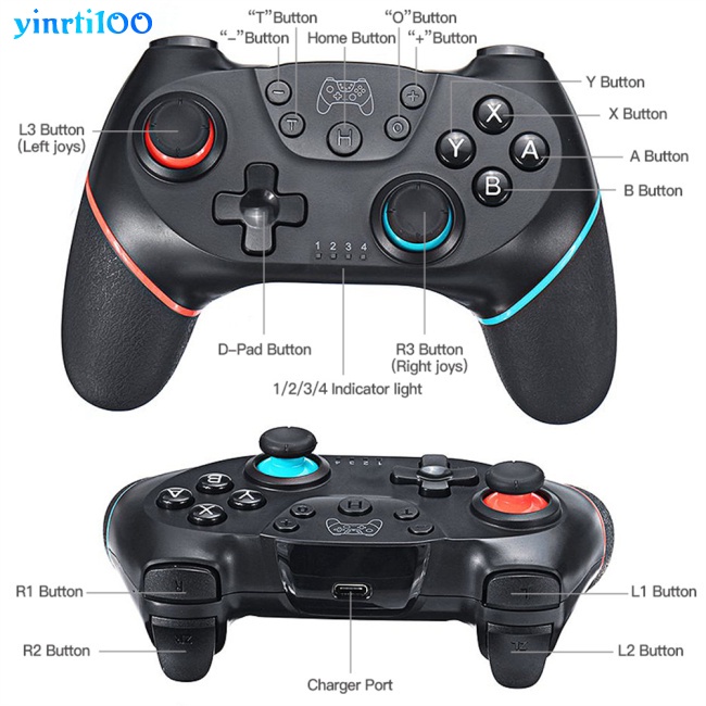 Tay Cầm Chơi Game Kết Nối Bluetooth Không Dây Yinrti Tương Thích Với Switch Pro