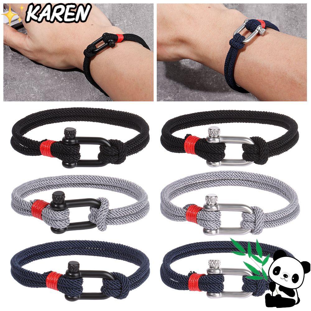 Vòng Tay Chữ U Bằng Thép Không Gỉ Thích Hợp Cho Các Hoạt Động Cắm Trại Ngoà