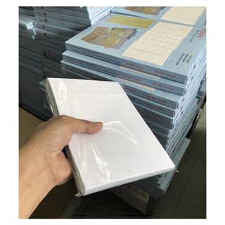Giấy Decal A4 đế xanh (xấp 100 tờ)