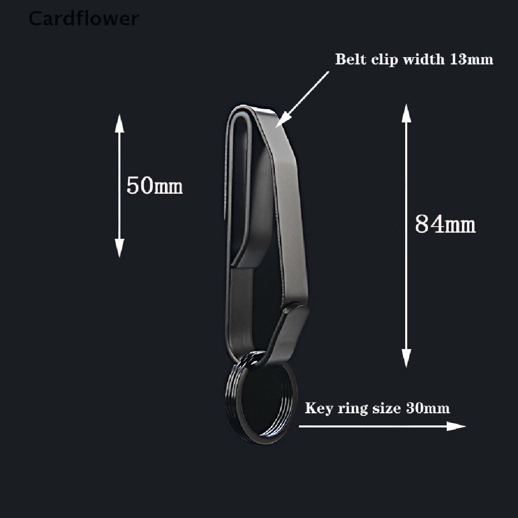 < Cardflower > Móc Khóa Treo Thắt Lưng Xe Hơi Bằng Thép Không Gỉ