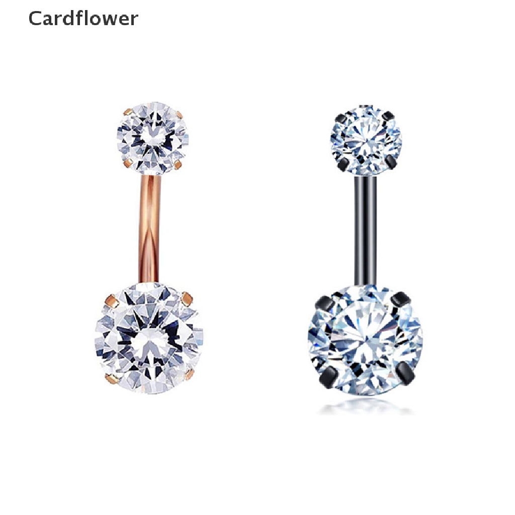 1 Khuyên Rốn Hình Trái Tim Bằng Thép Không Gỉ