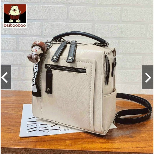 Túi xách nữ Túi đeo chéo dáng Balo thời trang đi học đi chơi da mềm Size 30