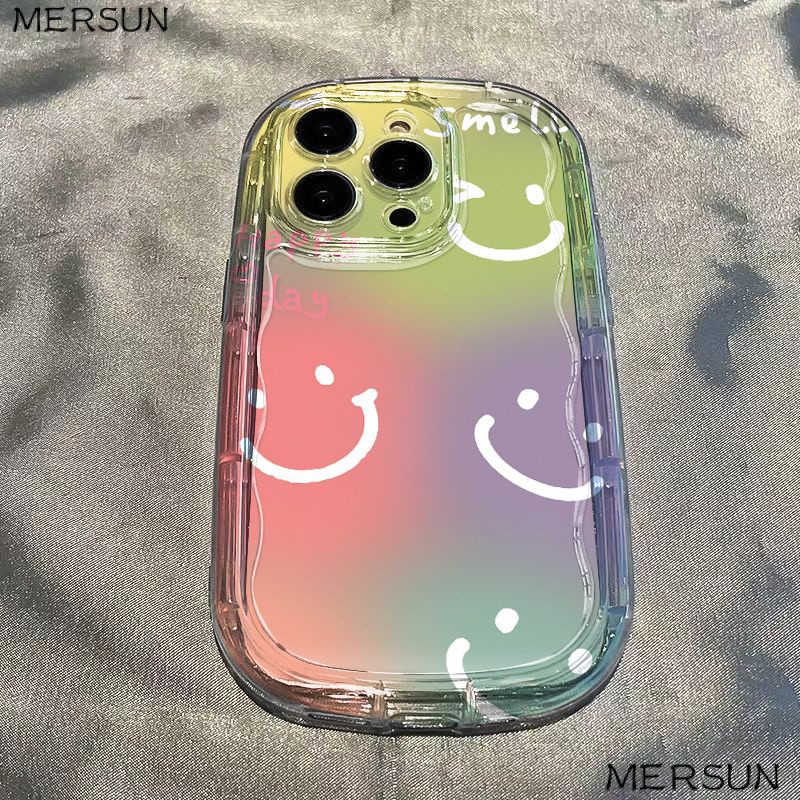 ✅Ốp Điện Thoại Mềm Chống Sốc Màu Trong Suốt Hình Mặt Cười Cho Iphone 11 14 Promax 8P 13 Xr Xs127
