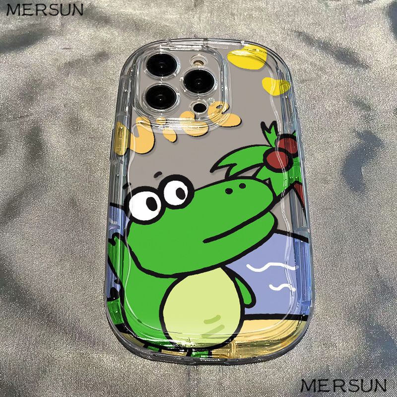 ✅Ốp Điện Thoại Mềm Trong Suốt Chống Sốc In Hình Cá Sấu Cho iPhone14 xr / xs 13 / 7 8p12promax11