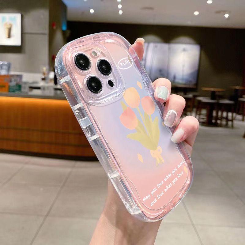 ✅Ốp Điện Thoại Mềm Trong Suốt Chống Sốc In Hình Hoa Tulip Cho Iphone Xr / Xsmax / Xsmax12 8piPhone14 13711