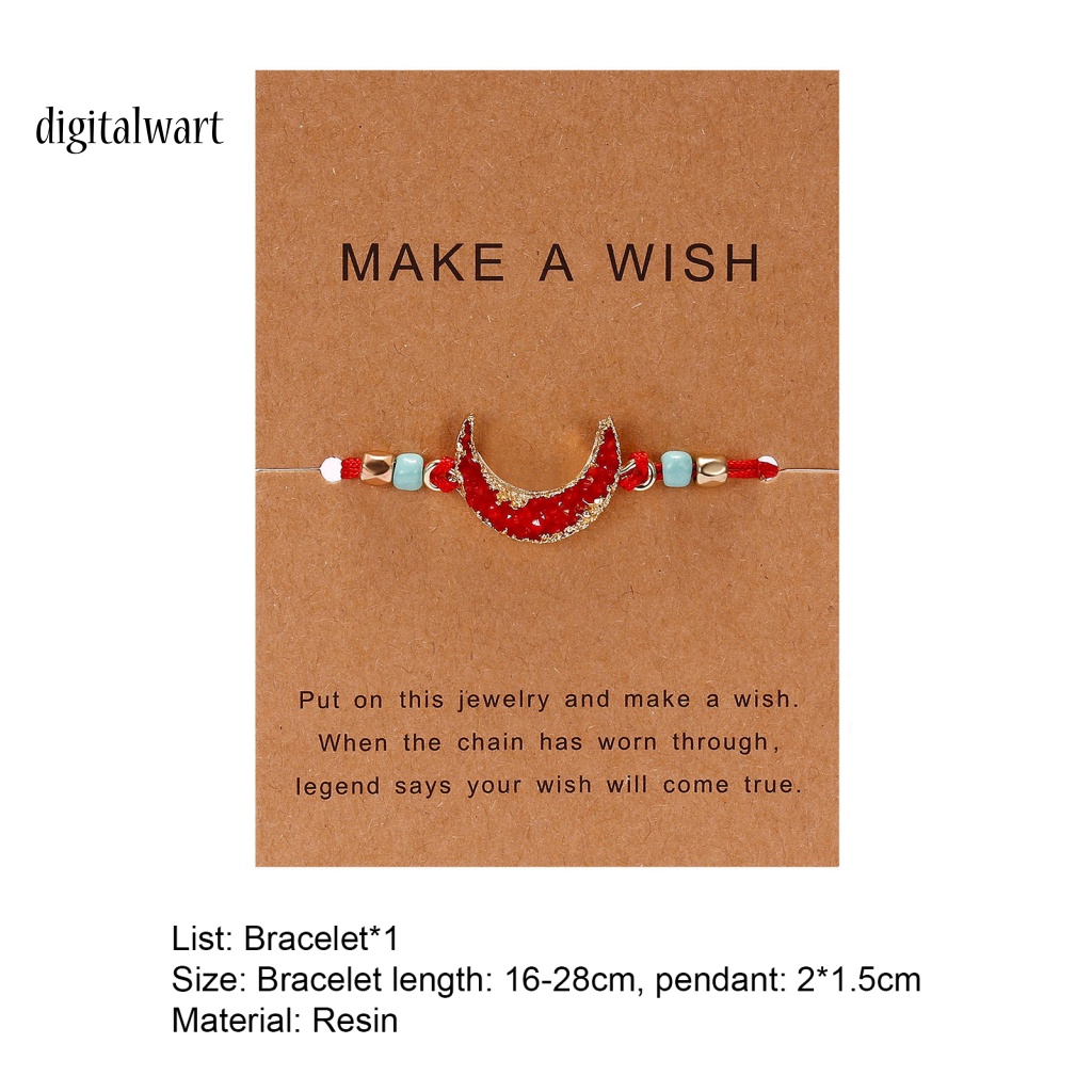 Kỹ Thuật Số| Vòng Tay Hạt Resin Thân Thiện Với Da Mặt Trăng Thời Trang Cho Nữ