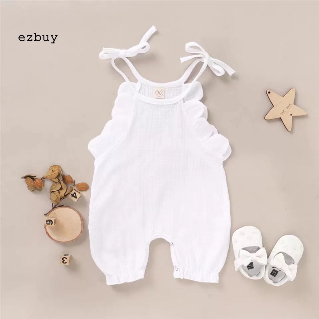 Bộ Áo Liền Quần Màu Trơn Không Tay Tùy Chỉnh Thời Trang Cho Bé Trai Và Gái