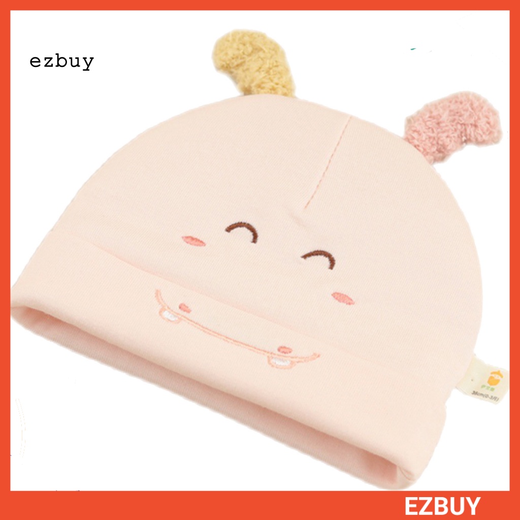 Mũ Cotton Giữ Ấm Thân Thiện Với Da Dễ Thương Cho Bé 0-2 Tháng Tuổi