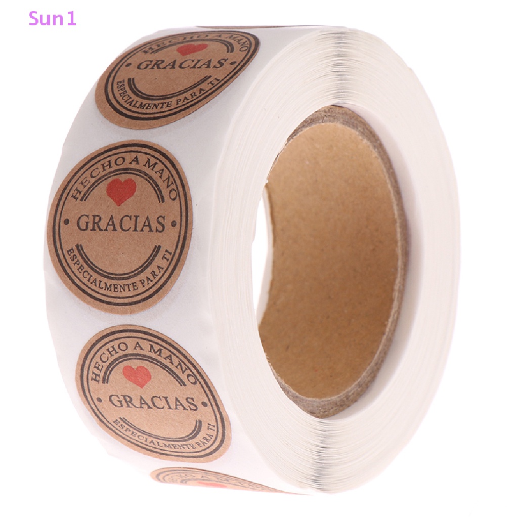 Sun1 &gt; 500 Miếng Dán Nhãn Hiệu Thank You Trang Trí Sổ Tay Thủ Công