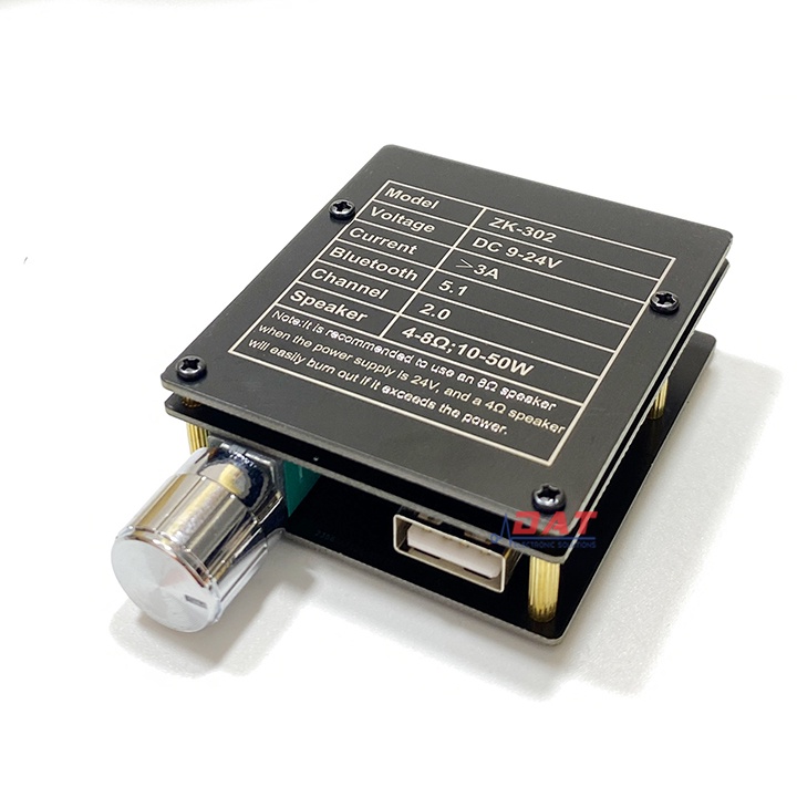 Mạch Khuếch Đại Âm Thanh USB Bluetooth 2*30W ZK-302